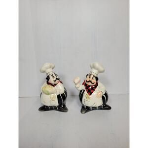 Chef Salt & Pepper Shakers Bon Appétit American Atelier Buon Appetito